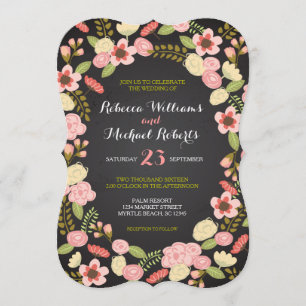 Botanical Wreath Invitation