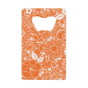 BotanicalBeauties Orange-Credit Card Bottle Opener