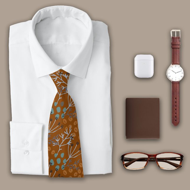 Botanicals Caramel Brown Tie (Creator Uploaded)
