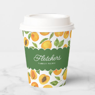 Botanicals Gold Apricots Customisable Paper Cups