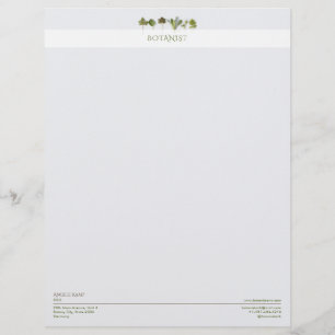 Botanist Business Custom Letterhead
