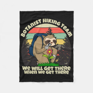 Botanist Hiking Team  Fleece Blanket