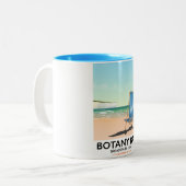 Botany Bay, Broadstairs Kent beach travel poster Two-Tone Coffee Mug (Front Left)