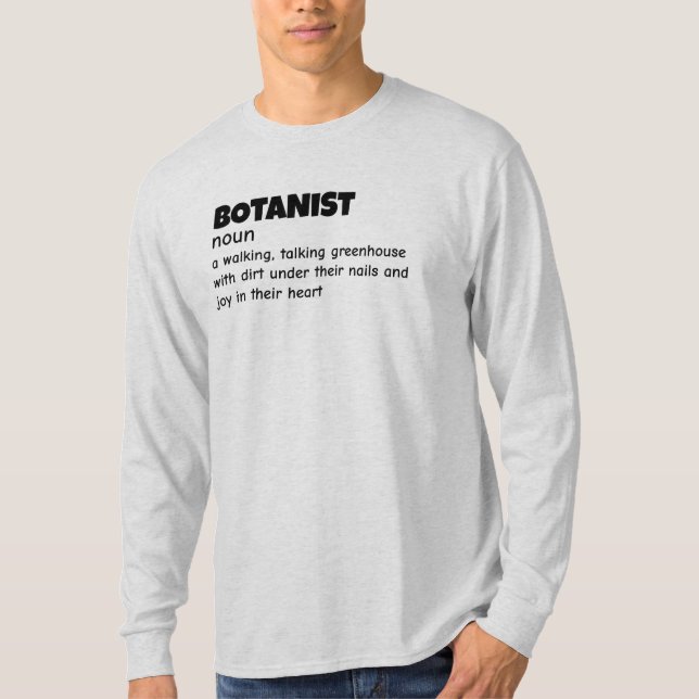 Botany Expert Definition Apparel T-Shirt (Front)