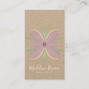 Botany Florist Greenery Floral Designer Kraft Business Card