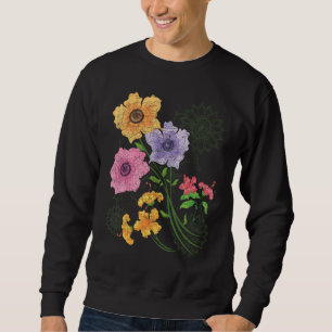 Botany Garden Flower Gardener Wildflower Blossoms  Sweatshirt