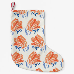 Botany Geometric Baroque Tulip Pattern. Seamless F Small Christmas Stocking