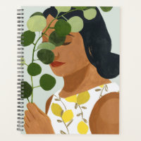 Botany Portrait - Woman with Greenery