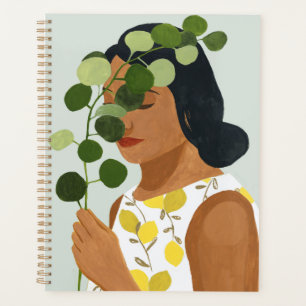 Botany Portrait - Woman with Greenery Planner