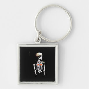 Botany - Whimsigoth Vintage Skeleton With Colourfu Key Ring