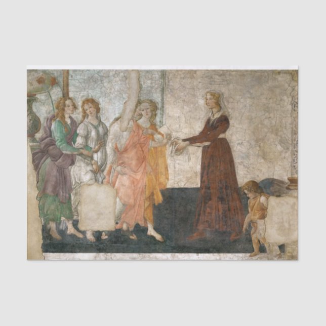 Botecelli decoupage tissue paper (Front)