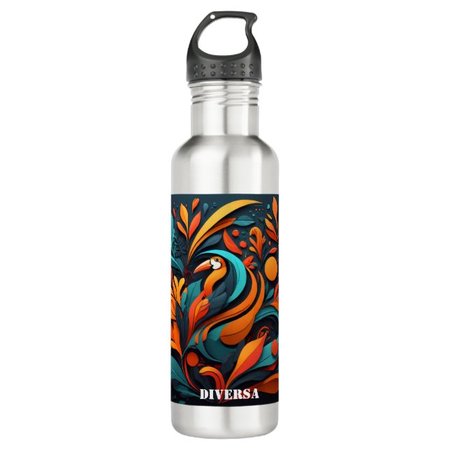 Botella Reutilizable Arte Simbólico Natural 710 Ml Water Bottle (Front)