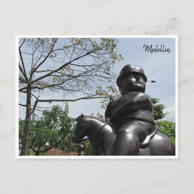 botero man on horseback postcard (Front)