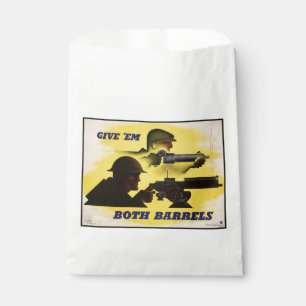 Both Barrels, Military & Industry, War Effort Favour Bag