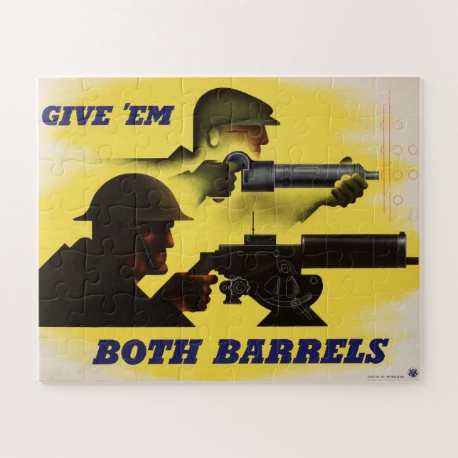 Both Barrels, Military & Industry, War Effort    Jigsaw Puzzle (Horizontal)