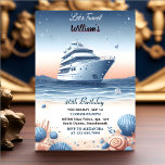 Both Ocean Waves Travel Anchor Yacht 40th Birthday Invitation<br><div class="desc">Embark on a nautical adventure with our "Seaside Serenity" 40th Birthday Invitation! Join us to celebrate your milestone birthday surrounded by the soothing ocean waves and the allure of a yacht. This elegant design promises a birthday celebration that captures both the thrill of adventure and the tranquillity of the sea....</div>