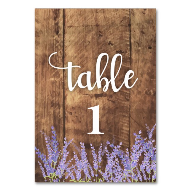 both sided -wood. rustic background table card (Front)