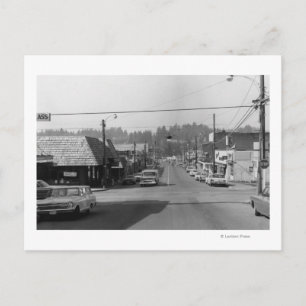 Bothell, WA - Downtown Street Scene Photograph Postcard