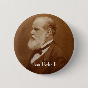 Boton Dom Pedro II 6 Cm Round Badge