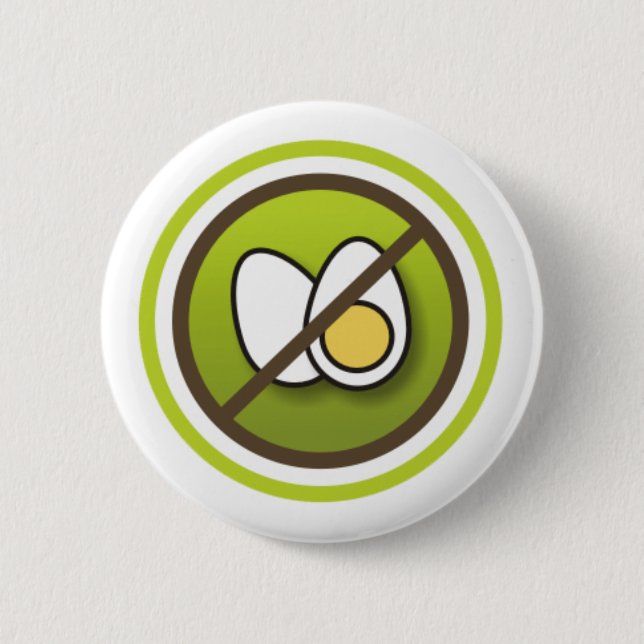 Bóton: Símbolo sem Ovos 6 Cm Round Badge (Front)