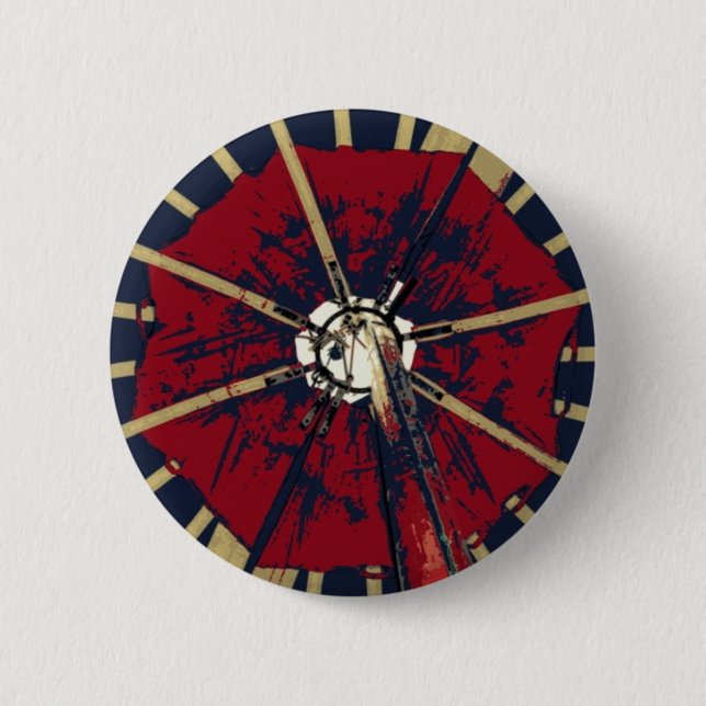 Boton: Tent 6 Cm Round Badge (Front)