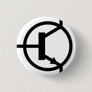 Boton Transistor NPN 3 Cm Round Badge