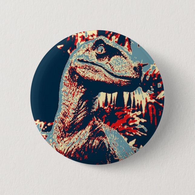 Boton Velociraptor 6 Cm Round Badge (Front)