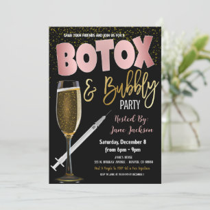 Botox and Bubbly Party Invitation