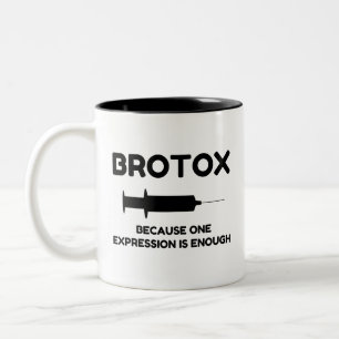 Botox Expression Two-Tone Coffee Mug