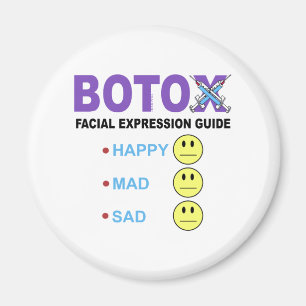 BOTOX facial expression guide Magnet