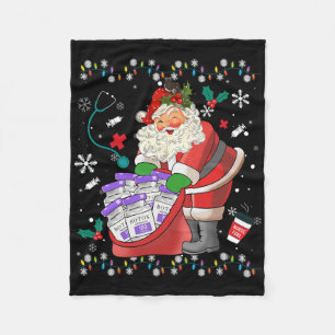 Botox Nurse Christmas Aesthetic Nurse Injecto Boto Fleece Blanket