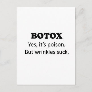 Botox Poison Postcard