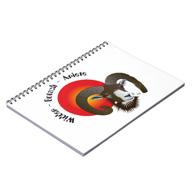 Botsch 21 mars fin 20 avrigl Notizheft Notebook (Left Side)