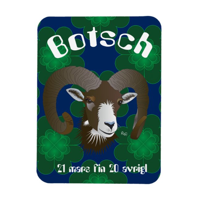 Botsch 21 mars fin 20 avrigl Premium Flexi Magnet (Vertical)