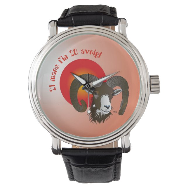 Botsch 21 mars fin 20 avrigl Uhr Watch (Front)