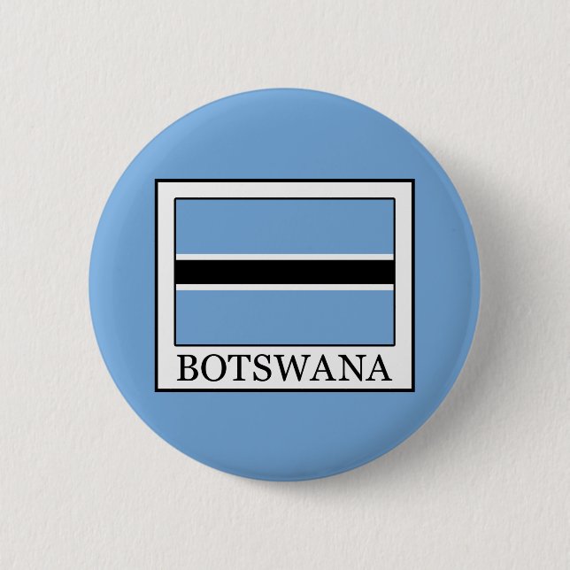Botswana 6 Cm Round Badge (Front)
