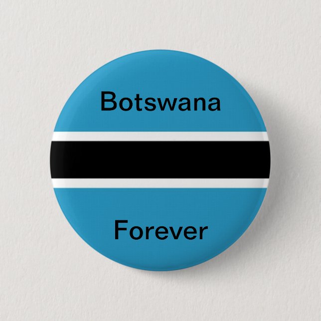 Botswana 6 Cm Round Badge (Front)