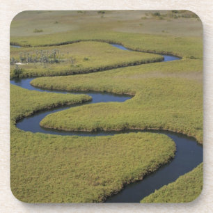 Botswana, Africa. Arial view Okavango river. Coaster