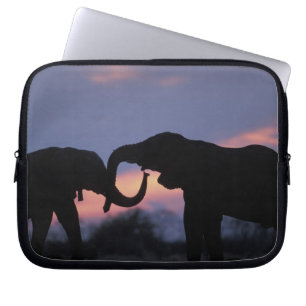 Botswana, Chobe National Park, Elephants Laptop Sleeve