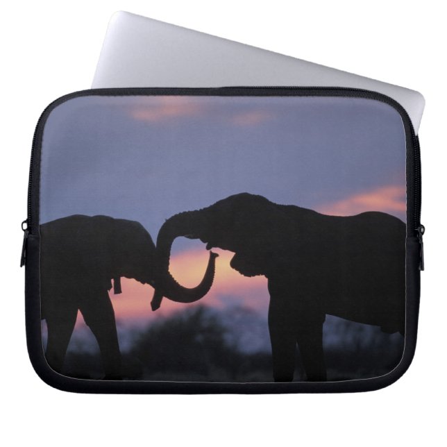 Botswana, Chobe National Park, Elephants Laptop Sleeve (Front)