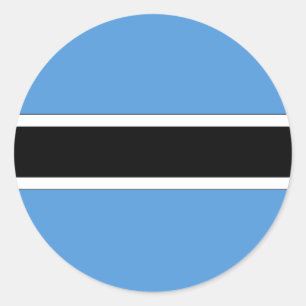 Botswana Classic Round Sticker
