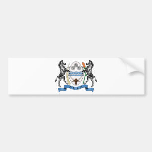 Botswana coat of arms bumper sticker