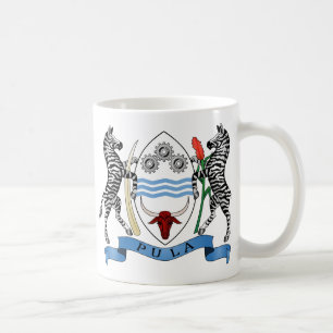 Botswana Coat of arms BW Coffee Mug