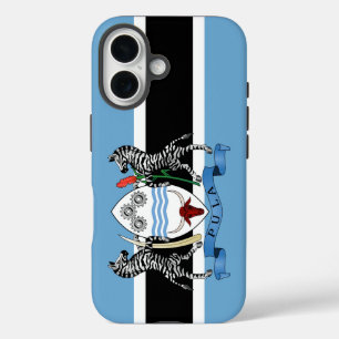 Botswana Coat of Arms/ Flag Case-Mate iPhone Case