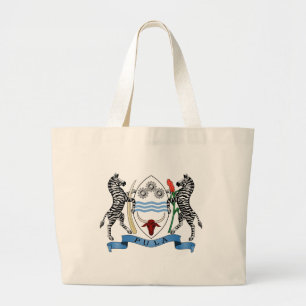 Botswana Coat of Arms Large Tote Bag