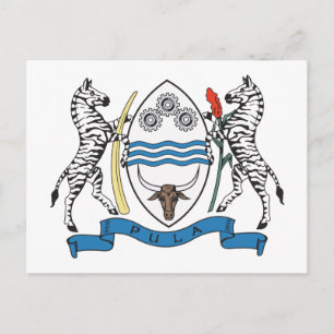 Botswana Coat of Arms Postcard