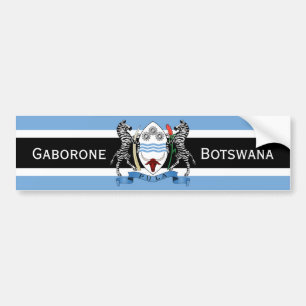 botswana emblem bumper sticker