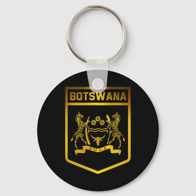 Botswana Emblem Key Ring (Front)