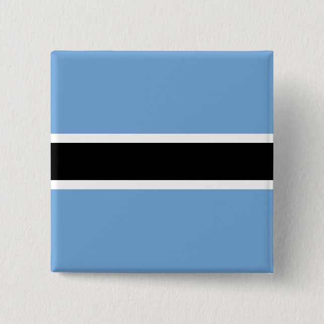 Botswana Flag 15 Cm Square Badge (Front)