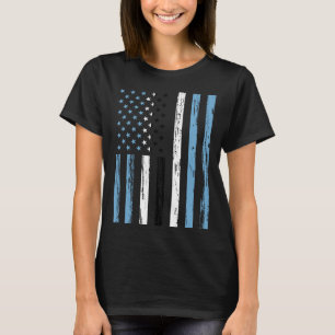 Botswana Flag America US It is in my DNA  for Mots T-Shirt